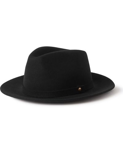 Lock & Co. Hatters Wool-felt Fedora Hat - Black