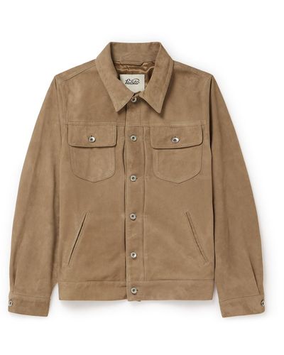 Valstar Suede Trucker Jacket - Natural