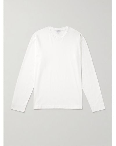 Sunspel Supima Cotton-jersey T-shirt - White