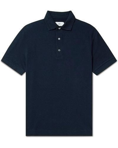 MR P. Cotton-piqué Polo Shirt - Blue