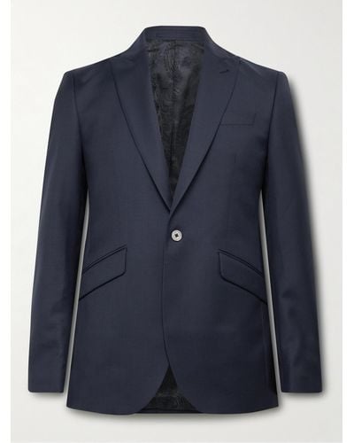 Favourbrook Newport Slim-fit Wool Suit Jacket - Blue