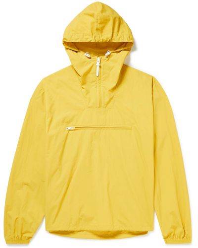 Kestin Stow Shell Hooded Half-zip Jacket - Yellow