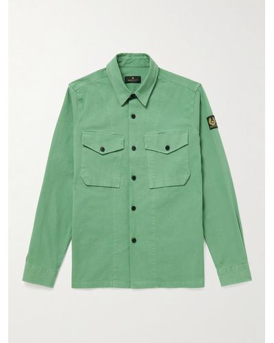 Belstaff Scape Cotton-ripstop Overshirt - Green