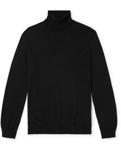 NN07 Richard 6611 Wool Rollneck Sweater - Black