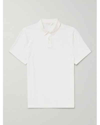 Club Monaco Pima Cotton-jersey Polo Shirt - White