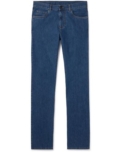 Canali Slim-fit Jeans - Blue