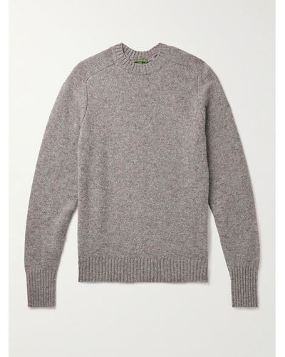 Sid Mashburn Knitted Wool Sweater - Grey