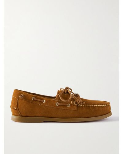 Polo Ralph Lauren Merton Suede Boat Shoes - Brown