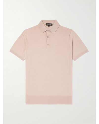 Loro Piana Wish® Wool Polo Shirt - Pink