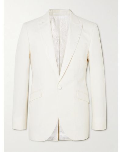 Favourbrook Theobald Cotton Tuxedo Jacket - Natural