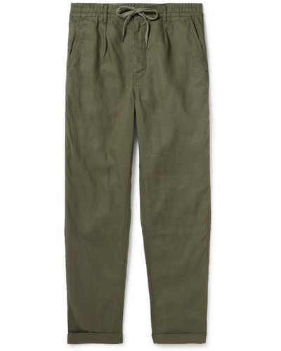 Polo Ralph Lauren Straight-leg Linen Drawstring Pants - Green