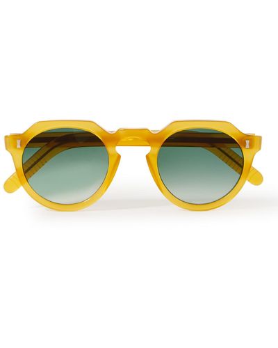 MR P. Cubitts Cromer Round-frame Acetate Sunglasses - Yellow