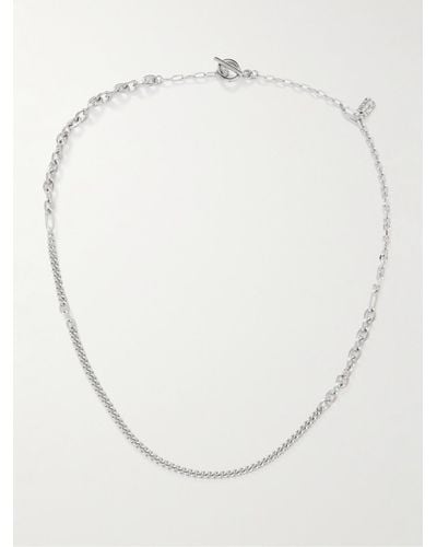 Paul Smith Silver-tone Chain Necklace - White