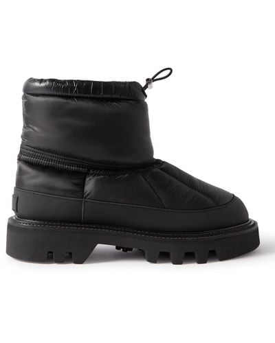 Sacai Quilted Shell Boots - Black