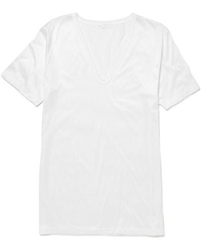 Zimmerli of Switzerland Royal Classic Cotton T-shirt - White