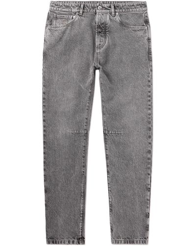 Brunello Cucinelli Slim-fit Tapered Jeans - Gray