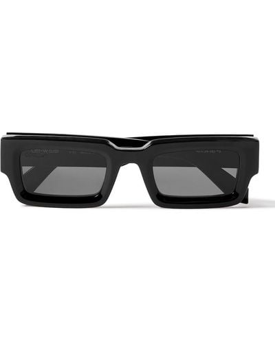 Off-White c/o Virgil Abloh Lecce Rectangular-frame Acetate Sunglasses - Black
