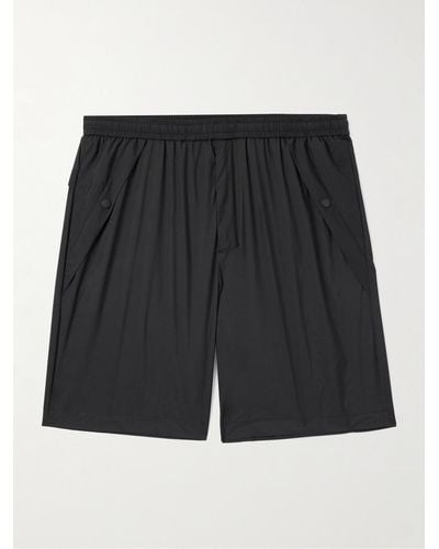 Moncler Straight-leg Logo-appliquéd Nylon Bermuda Shorts - Black