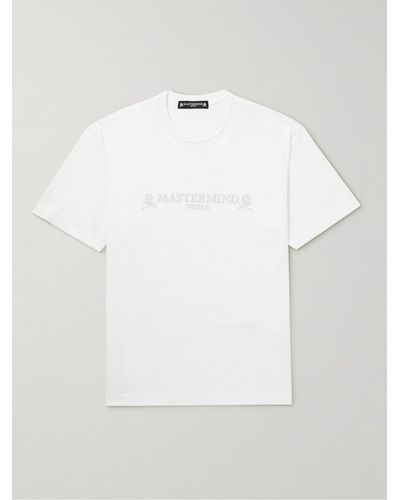 MASTERMIND WORLD Brilliant Logo-print Cotton-jersey T-shirt - White