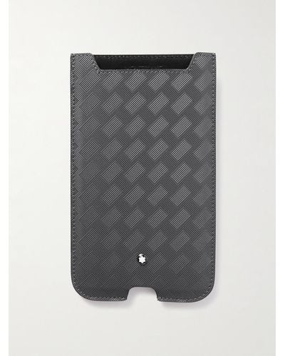 Montblanc Extreme 3.0 Cross-grain Leather Phone Sleeve - Grey
