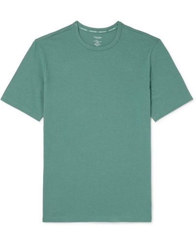 Calvin Klein Stretch-cotton Jersey Pajama T-shirt - Green