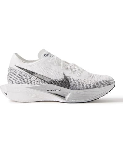 Nike Zoomx Vaporfly 3 Flyknit Running Sneakers - White
