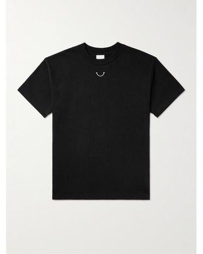 READYMADE T-shirt in jersey di cotone con ricamo e stampa - Nero