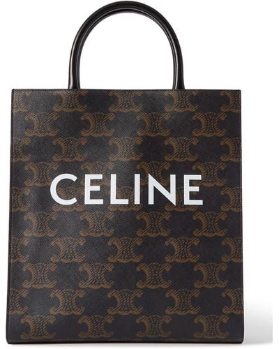 Celine Homme Logo-Print Leather Messenger Bag - ShopStyle