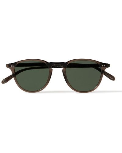 Garrett Leight Hampton Round-frame Acetate Sunglasses - Green