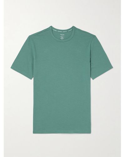 Calvin Klein Stretch-cotton Jersey Pyjama T-shirt - Green