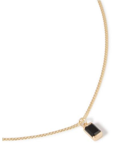 Miansai Valor Gold Spinel Pendant Necklace - White