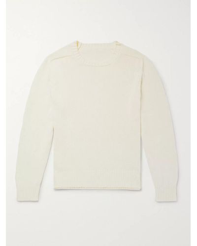 Anderson & Sheppard Cotton Sweater - White