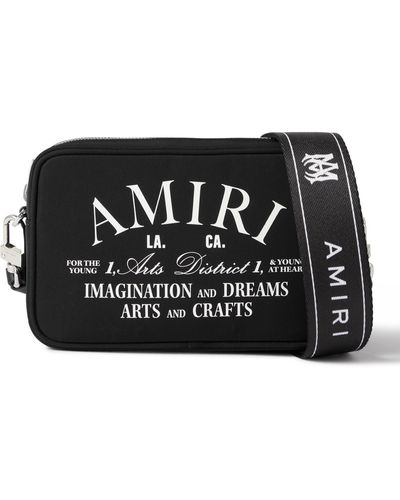 Amiri Logo-print Nylon Camera Bag - Black