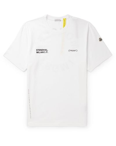 Moncler Genius 7 Moncler Frgmt Hiroshi Fujiwara Logo-print Cotton-jersey T-shirt - White