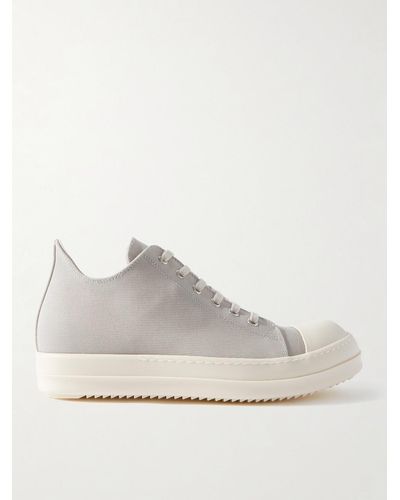 Rick Owens Twill Trainers - White