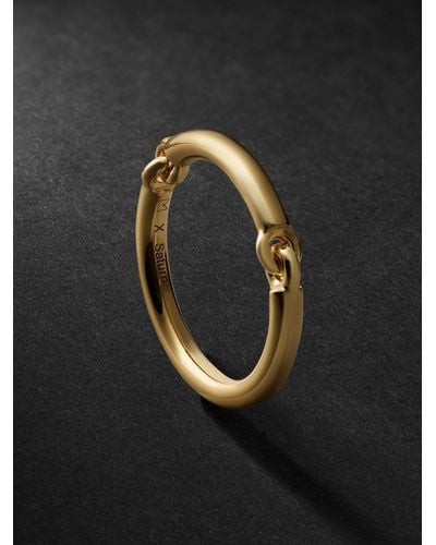 MAOR The Equinox Ring aus 18 Karat Gold - Schwarz