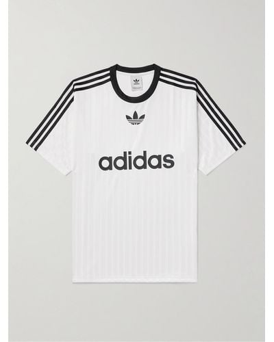 adidas Originals Adicolor Logo-print Recycled-piqué T-shirt - White