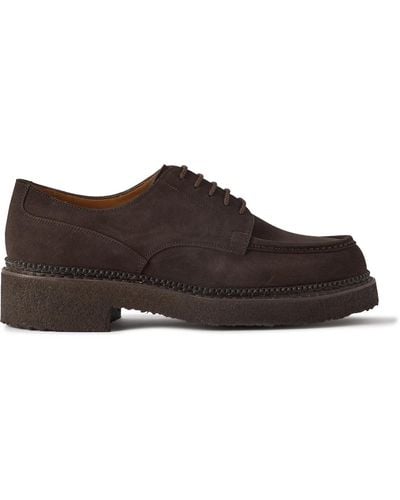 J.M. Weston Eugene Suede Derby Shoes - Brown