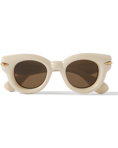 Loewe Inflated Round-frame Acetate Sunglasses - Natural