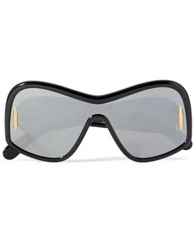 Loewe Wave D-frame Acetate Sunglasses - Gray