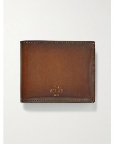 Berluti Venezia Leather Billfold Wallet - Brown