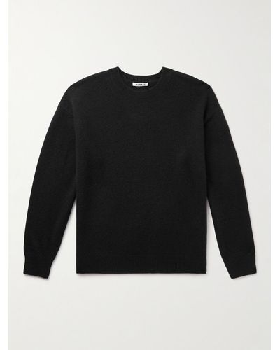 AURALEE Baby Cashmere Sweater - Black