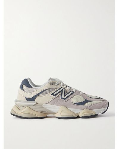 New Balance 9060 Sneakers aus Veloursleder und Mesh - Weiß