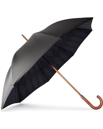 Kingsman London Undercover Argylle Wood-handle Umbrella - Black