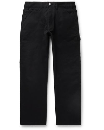 Nike Life Carpenter Straight-leg Cotton-blend Twill Pants - Black