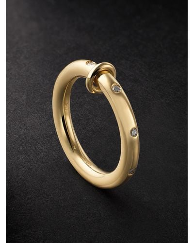 Spinelli Kilcollin Ovio Gold Diamond Ring - Black