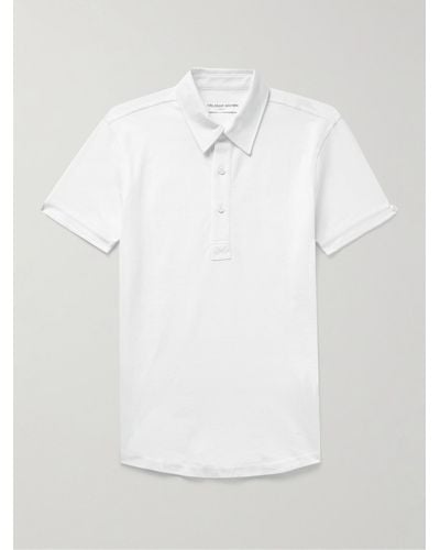 Orlebar Brown Sebastian Slim-fit Cotton-piqué Polo Shirt - White