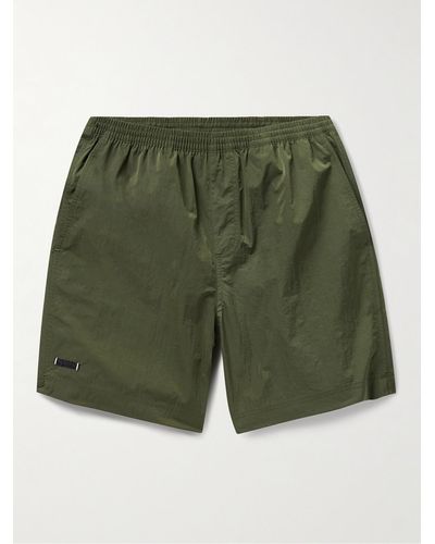 True Tribe Neat Steve Mid-length Iridescent Econyll® Swim Shorts - Green