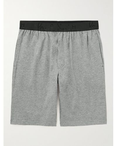 Paul Smith Organic Cotton-jersey Shorts - Grey
