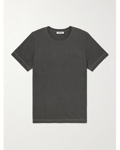 CDLP T-Shirt aus Jersey aus einer Lyocell-Pima-Baumwollmischung - Schwarz